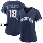 Bill Madlock Women's Chicago Cubs Navy Authentic 2021 City Connect Jersey