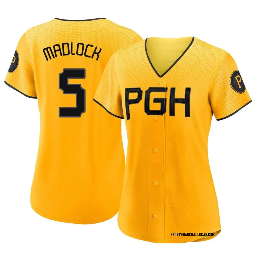 Bill Madlock Women's Pittsburgh Pirates Gold Authentic 2023 City Connect Jersey