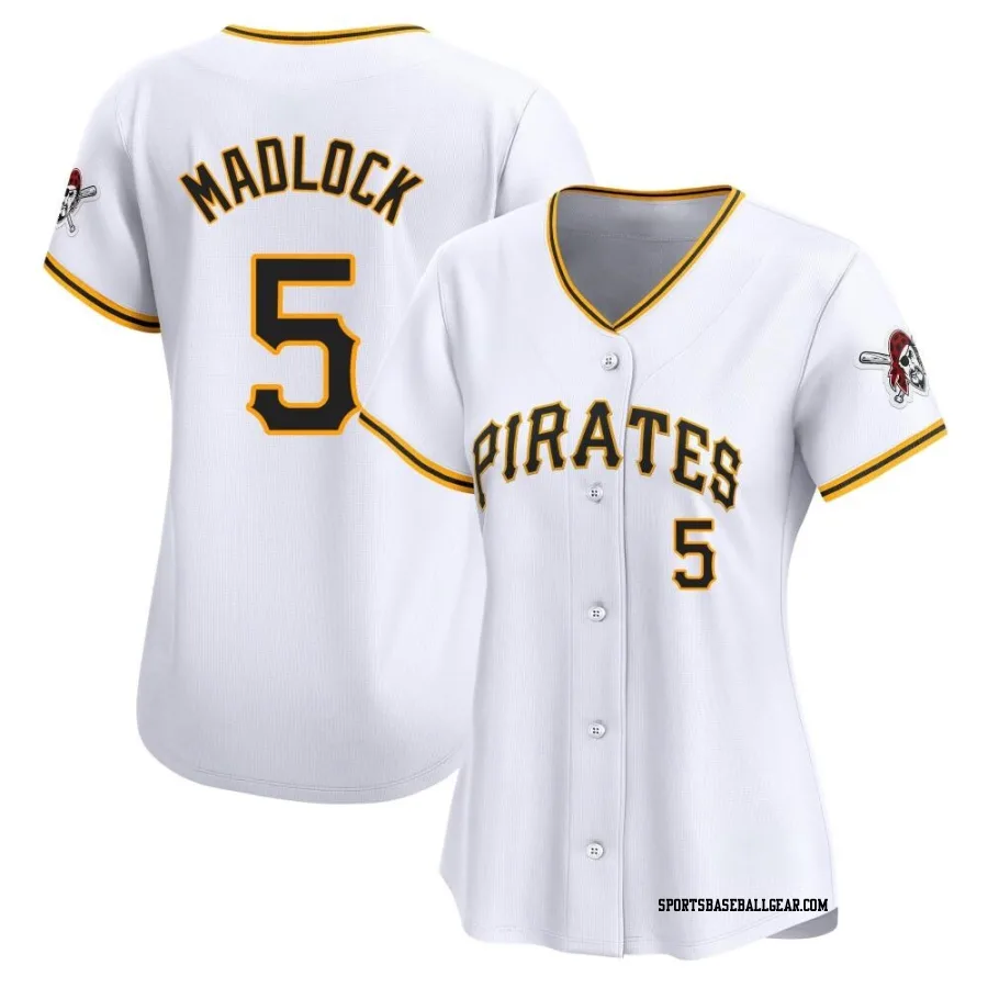 Bill Madlock Women's Pittsburgh Pirates White Limited Home Jersey