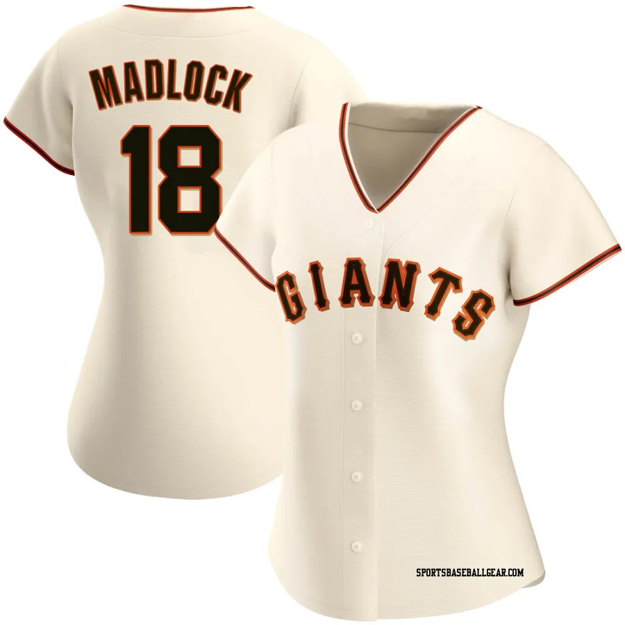 Bill Madlock Women's San Francisco Giants Cream Replica Home Jersey