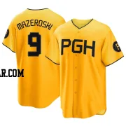 Bill Mazeroski Men's Pittsburgh Pirates Gold Replica 2023 City Connect Jersey