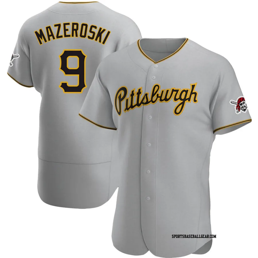 Bill Mazeroski Men's Pittsburgh Pirates Gray Authentic Road Jersey