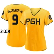 Bill Mazeroski Women's Pittsburgh Pirates Gold Authentic 2023 City Connect Jersey