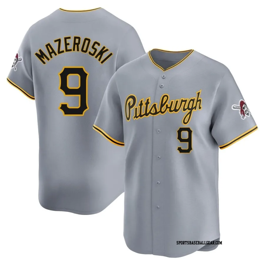 Bill Mazeroski Youth Pittsburgh Pirates Gray Limited Away Jersey