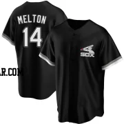 Bill Melton Men's Chicago White Sox Black Replica Spring Training Jersey