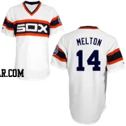 Bill Melton Men's Chicago White Sox White Authentic 1983 Throwback Jersey