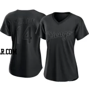 Bill Melton Women's Chicago White Sox Black Replica Pitch Fashion Jersey