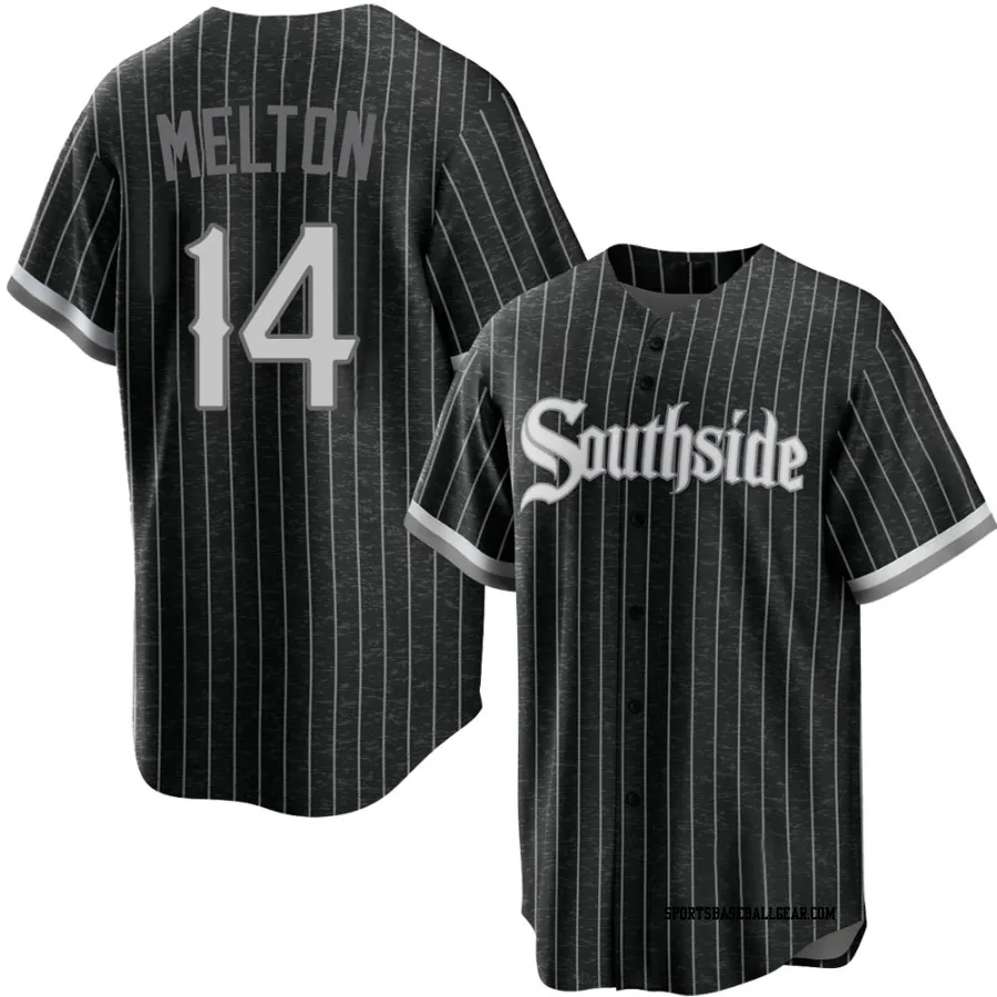 Bill Melton Youth Chicago White Sox Black Replica 2021 City Connect Jersey