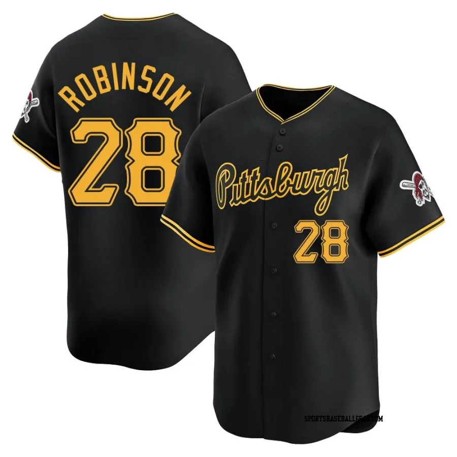 Bill Robinson Men's Pittsburgh Pirates Black Limited Alternate Jersey