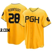 Bill Robinson Men's Pittsburgh Pirates Gold Replica 2023 City Connect Jersey