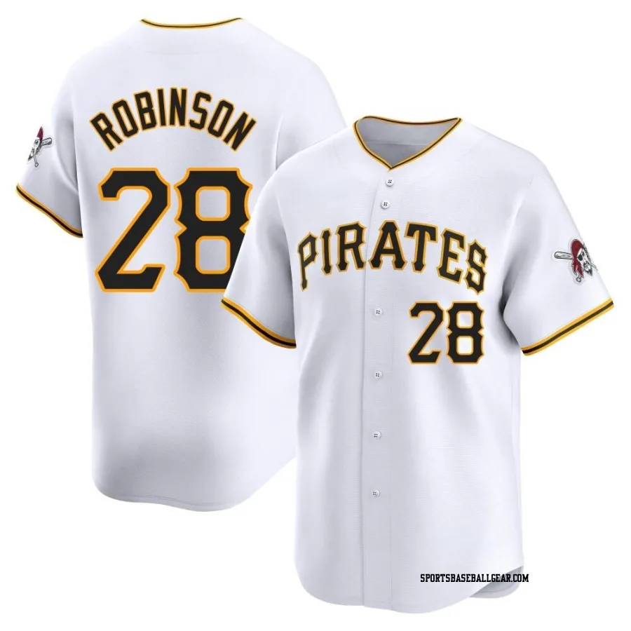 Bill Robinson Men's Pittsburgh Pirates White Limited Home Jersey