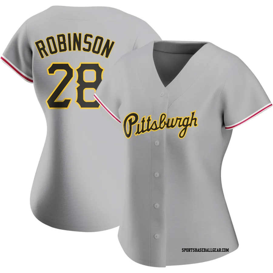 Bill Robinson Women's Pittsburgh Pirates Gray Authentic Road Jersey