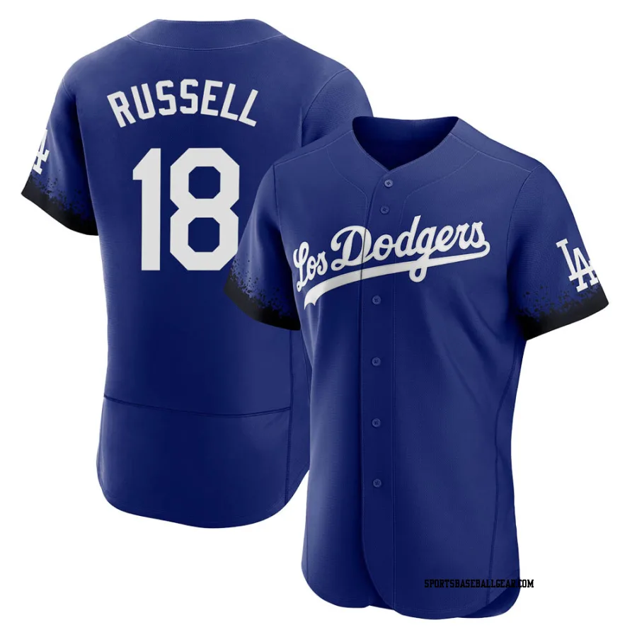 Bill Russell Men's Los Angeles Dodgers Royal Authentic 2021 City Connect Jersey