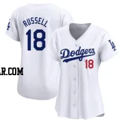 Bill Russell Women's Los Angeles Dodgers White Limited Home Jersey