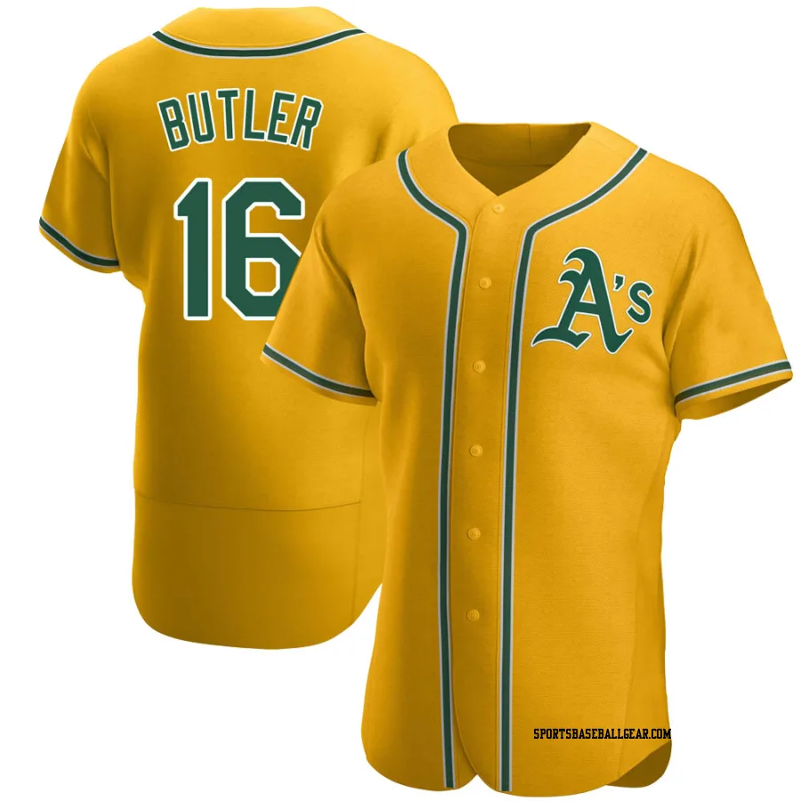 Billy Butler Men's Oakland Athletics Gold Authentic Alternate Jersey