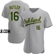 Billy Butler Men's Oakland Athletics Gray Authentic Road Jersey