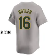 Billy Butler Men's Oakland Athletics Gray Limited Away Jersey