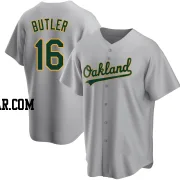 Billy Butler Men's Oakland Athletics Gray Replica Road Jersey