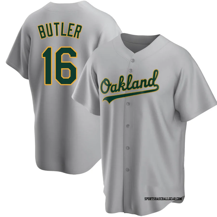 Billy Butler Men's Oakland Athletics Gray Replica Road Jersey