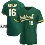 Billy Butler Men's Oakland Athletics Green Authentic Kelly Alternate Jersey