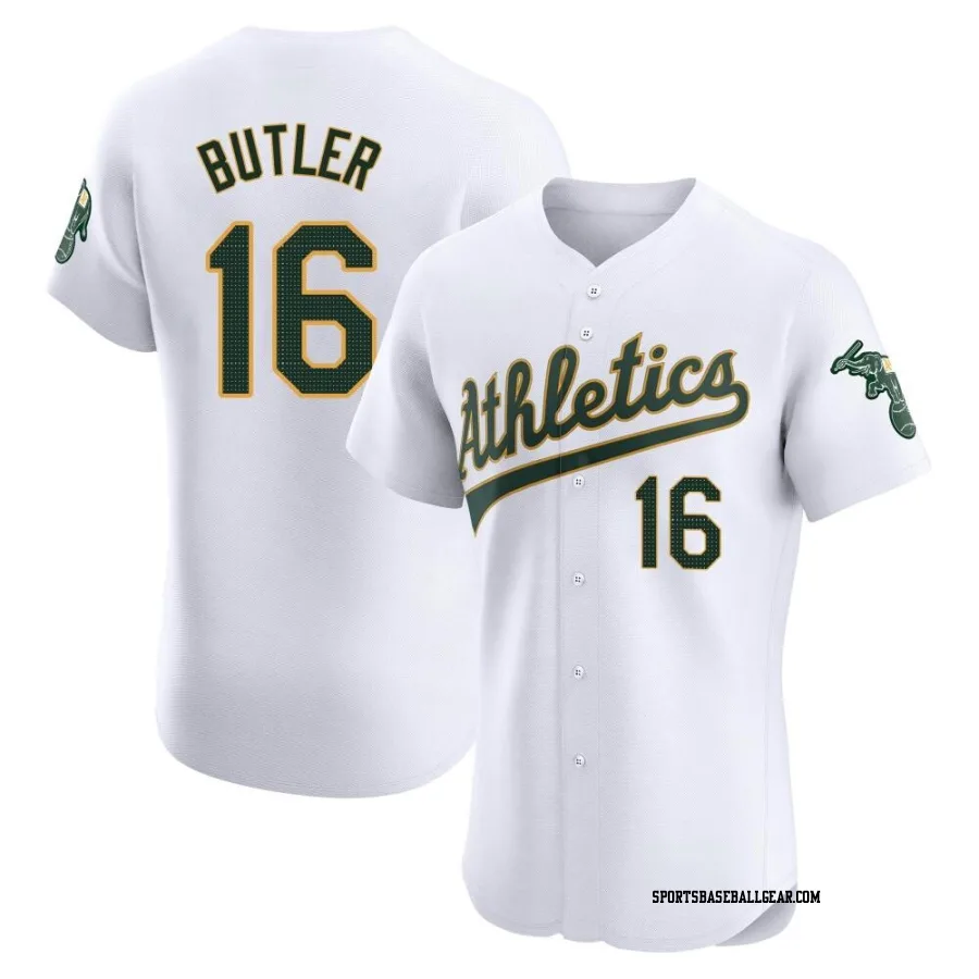 Billy Butler Men's Oakland Athletics White Elite Home Jersey