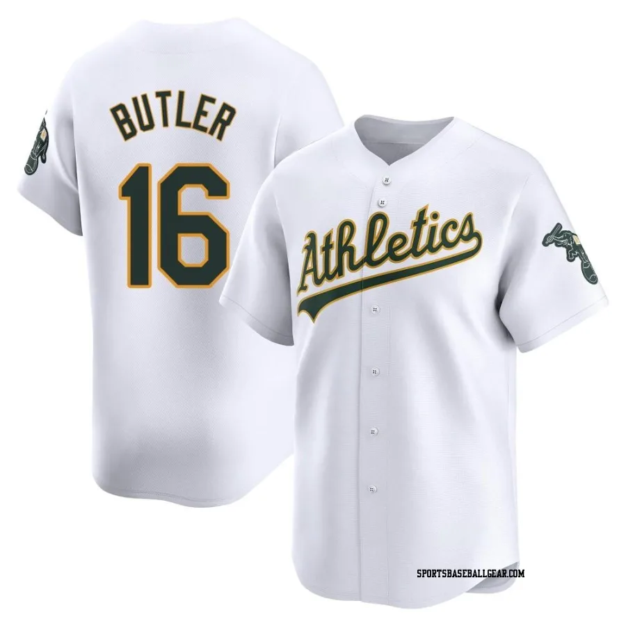 Billy Butler Men's Oakland Athletics White Limited Home Jersey