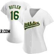 Billy Butler Women's Oakland Athletics White Authentic Home Jersey