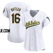 Billy Butler Women's Oakland Athletics White Limited Home Jersey