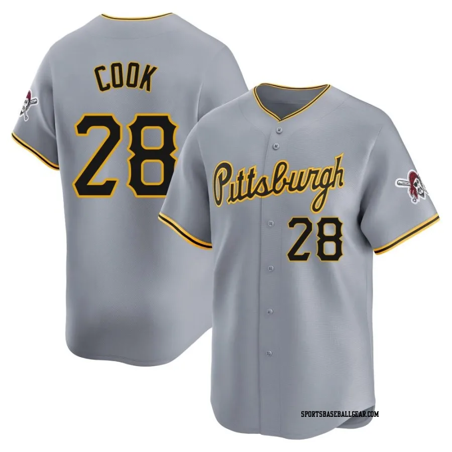 Billy Cook Men's Pittsburgh Pirates Gray Limited Away Jersey