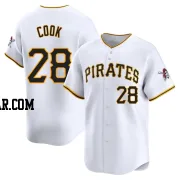 Billy Cook Men's Pittsburgh Pirates White Limited Home Jersey