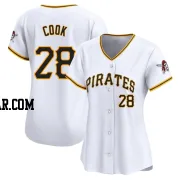 Billy Cook Women's Pittsburgh Pirates White Limited Home Jersey