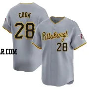 Billy Cook Youth Pittsburgh Pirates Gray Limited Away Jersey