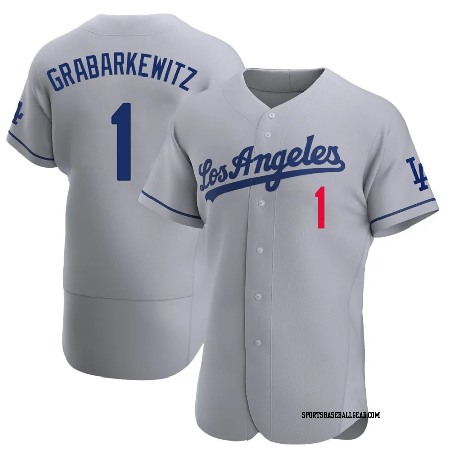 Billy Grabarkewitz Men's Los Angeles Dodgers Gray Authentic Away Jersey