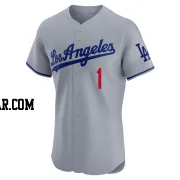 Billy Grabarkewitz Men's Los Angeles Dodgers Gray Elite Road Jersey