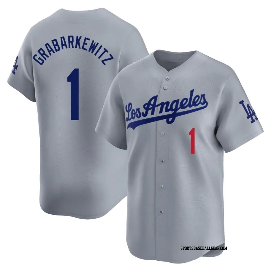 Billy Grabarkewitz Men's Los Angeles Dodgers Gray Limited Away Jersey