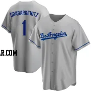 Billy Grabarkewitz Men's Los Angeles Dodgers Gray Replica Road Jersey