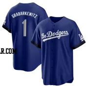 Billy Grabarkewitz Men's Los Angeles Dodgers Royal Replica 2021 City Connect Jersey