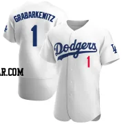 Billy Grabarkewitz Men's Los Angeles Dodgers White Authentic Home Jersey