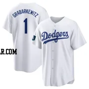 Billy Grabarkewitz Men's Los Angeles Dodgers White Replica 2024 World Tour Seoul Series Home Jersey