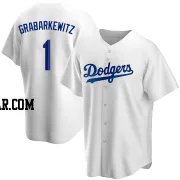 Billy Grabarkewitz Men's Los Angeles Dodgers White Replica Home Jersey