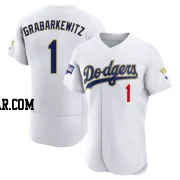 Billy Grabarkewitz Men's Los Angeles Dodgers White/Gold Authentic 2021 Gold Program Player Jersey