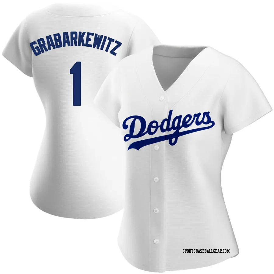 Billy Grabarkewitz Women's Los Angeles Dodgers White Authentic Home Jersey