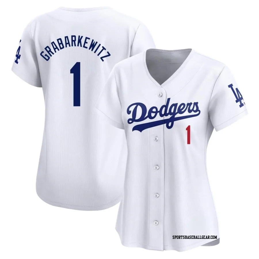 Billy Grabarkewitz Women's Los Angeles Dodgers White Limited Home Jersey