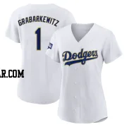 Billy Grabarkewitz Women's Los Angeles Dodgers White/Gold Replica 2021 Gold Program Player Jersey