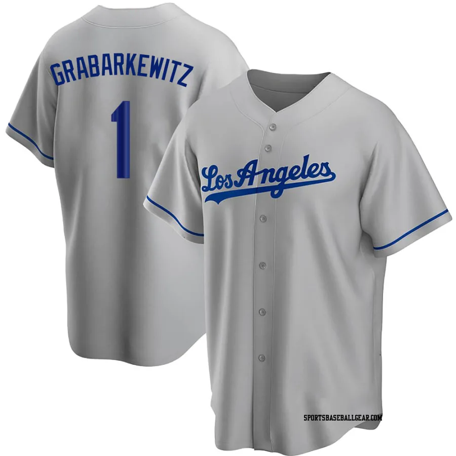 Billy Grabarkewitz Youth Los Angeles Dodgers Gray Replica Road Jersey