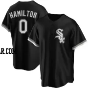 Billy Hamilton Men's Chicago White Sox Black Replica Alternate Jersey