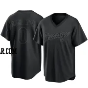 Billy Hamilton Men's Chicago White Sox Black Replica Pitch Fashion Jersey