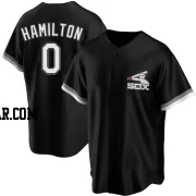 Billy Hamilton Men's Chicago White Sox Black Replica Spring Training Jersey