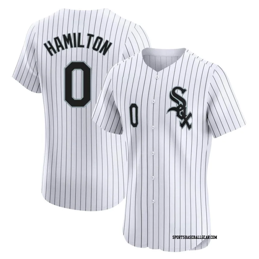 Billy Hamilton Men's Chicago White Sox White Elite Home Jersey