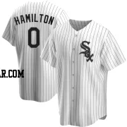 Billy Hamilton Men's Chicago White Sox White Replica Home Jersey